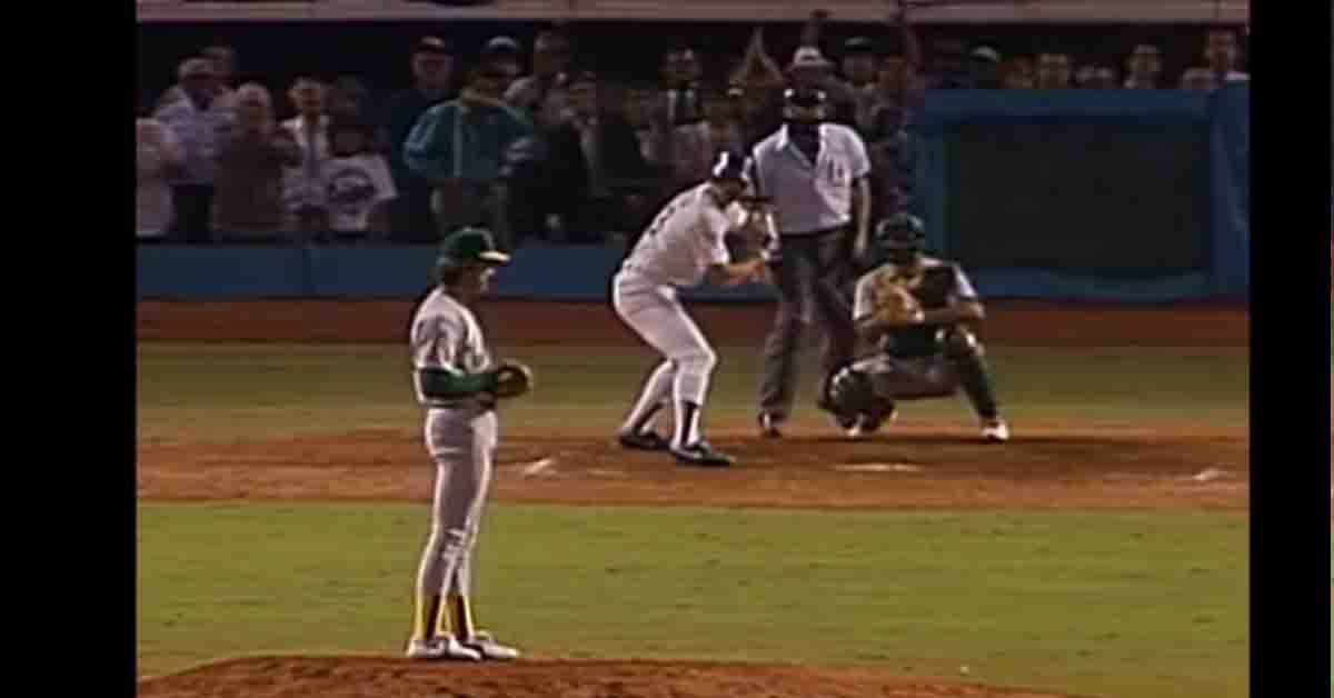 El histórico turno entre kirk gibson y Dennis Eckersley en la serie